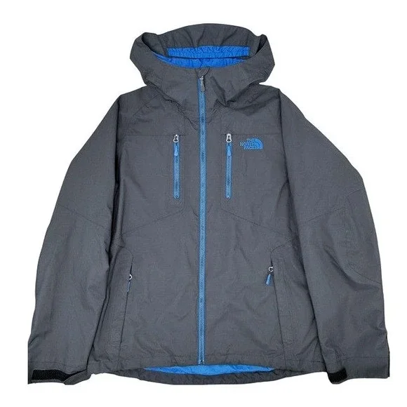 The North Face HyVent Terrain Vista 3L Pro Rain Jacket Men's Medium Black Blue - Picture 2 of 16